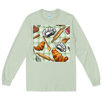 Matcha chef tools seamless pattern Long Sleeve Tee - BundleAndBundleShop
