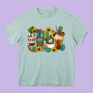Coffee Cups Heavy Core Tee Designed By Artiststas