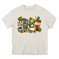 Cream Coffee cups Heavy Core Tee - Artiststas