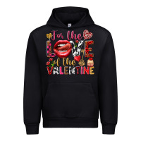 Black For the love of the Valentine Urban Hoodie - HowdyJamesFarm