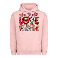 Pigment Salmon For the love of the Valentine Urban Hoodie - HowdyJamesFarm