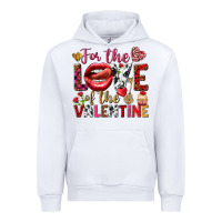 White For the love of the Valentine Urban Hoodie - HowdyJamesFarm