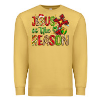Antique Gold jesus is the reason Premium Sweatshirt - MaliasSmallBusiness