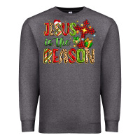 Charcoal Heather jesus is the reason Premium Sweatshirt - MaliasSmallBusiness