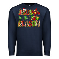 Navy jesus is the reason Premium Sweatshirt - MaliasSmallBusiness