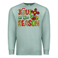 Seafoam jesus is the reason Premium Sweatshirt - MaliasSmallBusiness