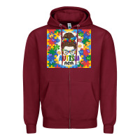 Autism Mom Zipper Hoodie | Teevron