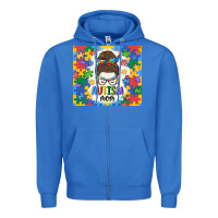 True Royal autism mom Zipper Hoodie - MaliasSmallBusiness