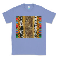 Colony Blue western serape cowhide Classic Tee - Jasminsmagicworld