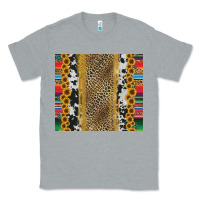 Heather Grey western serape cowhide Classic Tee - Jasminsmagicworld