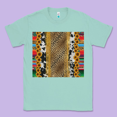Western Serape Cowhide Classic Tee Designed By Jasminsmagicworld
