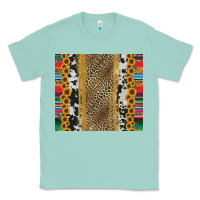 Seafoam western serape cowhide Classic Tee - Jasminsmagicworld
