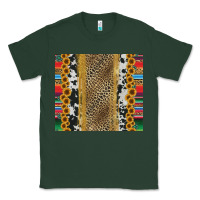 Sports Green western serape cowhide Classic Tee - Jasminsmagicworld