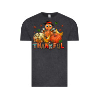 Vintage Black thankful pumpkins and turkey Vintage Tee - AdoDesignShop