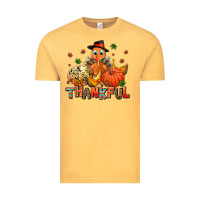 Vintage Mustard thankful pumpkins and turkey Vintage Tee - AdoDesignShop