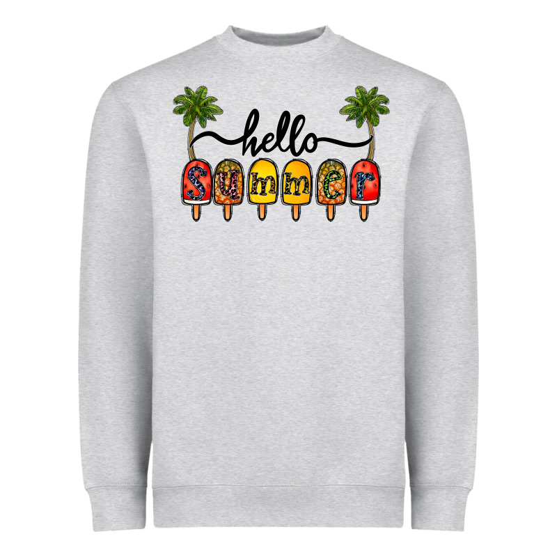 1hello Summer Heavyweight Sweatshirt by CowhideDigitalArt | Teevron