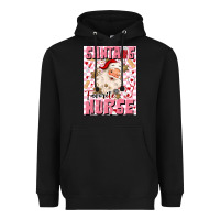 Black santas favorite nurse Heavyweight Hoodie - MaliasSmallBusiness