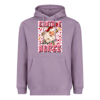 Lavender santas favorite nurse Heavyweight Hoodie - MaliasSmallBusiness