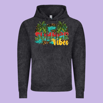 Summer Vibes Vintage Hoodie Designed By Sublimationcraftshop