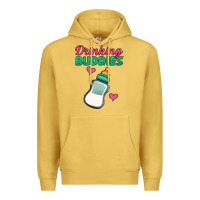 Antique Gold drinking buddies baby bottle Premium Hoodie - Jasminsmagicworld