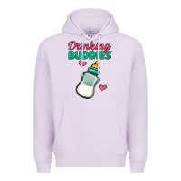 Lilac drinking buddies baby bottle Premium Hoodie - Jasminsmagicworld