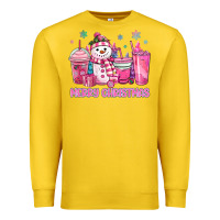 Lemon merry christmas snowman coffee cups Premium Sweatshirt - MaliasSmallBusiness