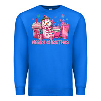 True Royal merry christmas snowman coffee cups Premium Sweatshirt - MaliasSmallBusiness