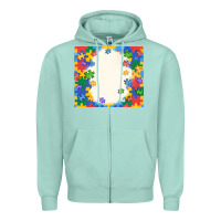 Seafoam autism Zipper Hoodie - MaliasSmallBusiness