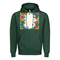 Sports Green autism Zipper Hoodie - MaliasSmallBusiness