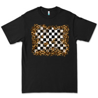 Black racing leopard background Premium Tee - RanaPortraitStore