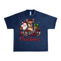 Navy merry christmas chihuahua Urban Heavy Tee - JahusDesignShop