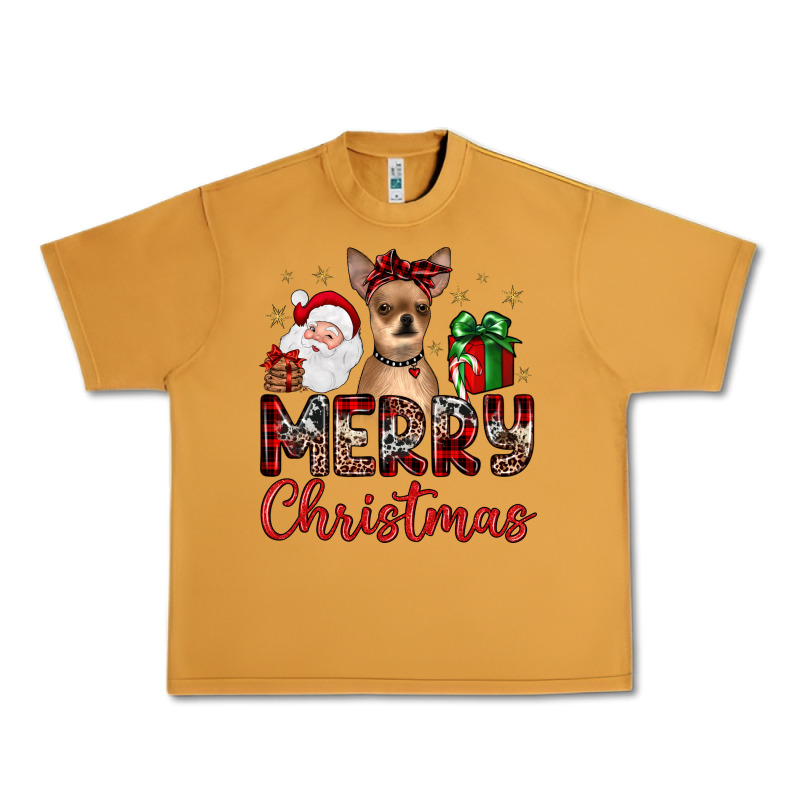 Merry Christmas Chihuahua Urban Heavy Tee by JahusDesignShop | Teevron