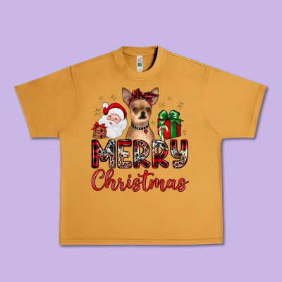 Merry Christmas Chihuahua Urban Heavy Tee Designed By Jahusdesignshop