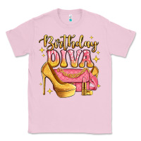 Bubblegum Pink birthday diva pink and gold glitter Classic Tee - LillyAllenDesigns