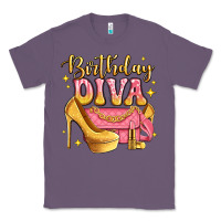 Lavender birthday diva pink and gold glitter Classic Tee - LillyAllenDesigns