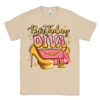 Mushroom birthday diva pink and gold glitter Classic Tee - LillyAllenDesigns