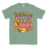 Sage birthday diva pink and gold glitter Classic Tee - LillyAllenDesigns