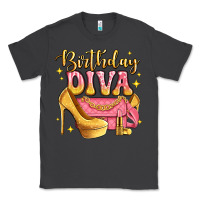 Smoke birthday diva pink and gold glitter Classic Tee - LillyAllenDesigns