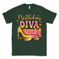 Sports Green birthday diva pink and gold glitter Classic Tee - LillyAllenDesigns