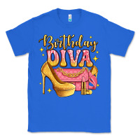 True Royal birthday diva pink and gold glitter Classic Tee - LillyAllenDesigns