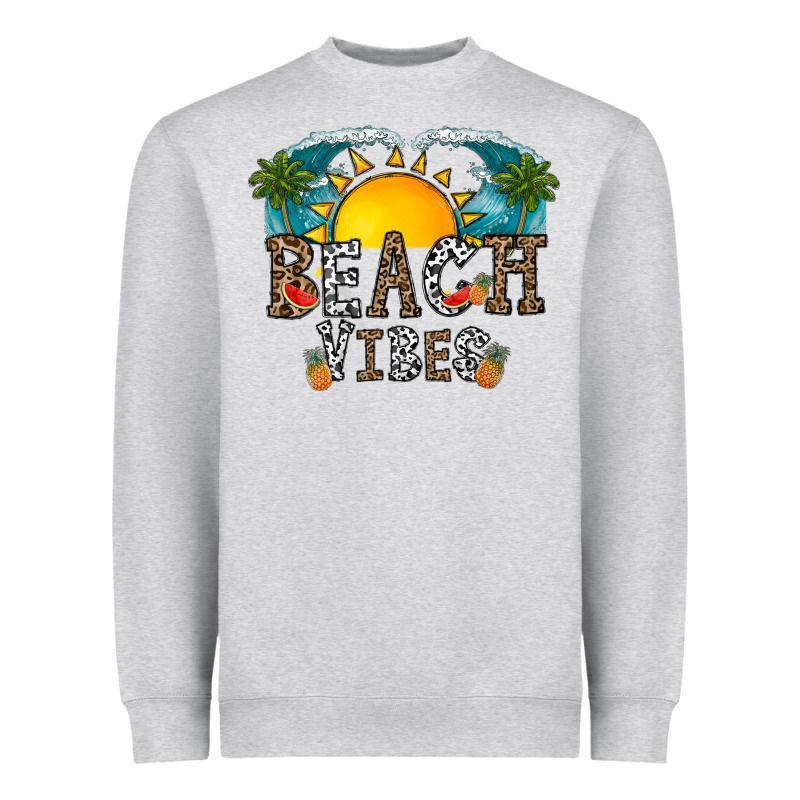 Beach Vibes Heavyweight Sweatshirt by CowhideDigitalArt | Teevron