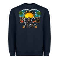 Navy beach vibes Heavyweight Sweatshirt - CowhideDigitalArt