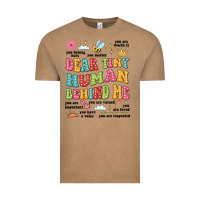 Vintage Coffee customized teacher dear tiny human behind me back Vintage Tee - JahusDesignShop