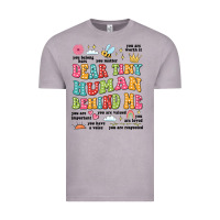 Vintage Zinc customized teacher dear tiny human behind me back Vintage Tee - JahusDesignShop