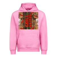 Fuchsia Pink grill master with bull skull Urban Hoodie - TumblerDesignByShophia