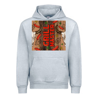 Heather Grey grill master with bull skull Urban Hoodie - TumblerDesignByShophia
