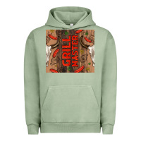 Pigment Oil Green grill master with bull skull Urban Hoodie - TumblerDesignByShophia