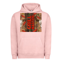 Pigment Salmon grill master with bull skull Urban Hoodie - TumblerDesignByShophia