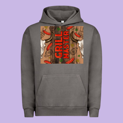 Grill Master With Bull Skull Urban Hoodie Designed By Tumblerdesignbyshophia