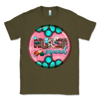 Army Green nurse round earrings 3 Classic Tee - BundleAndBundleShop